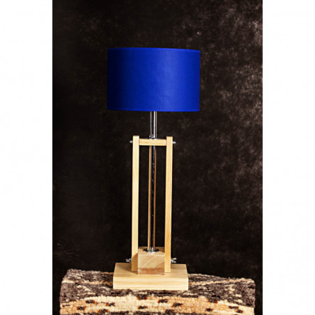 Lampa CLASSIC GABINETOWA NATURAL /HANDMADE/BLUE