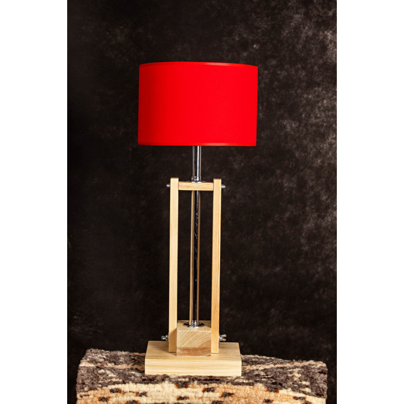 Lampa CLASSIC GABINETOWA NATURAL /HANDMADE/RED