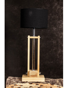 Lampa CLASSIC GABINETOWA NATURAL /HANDMADE/BLACK 2