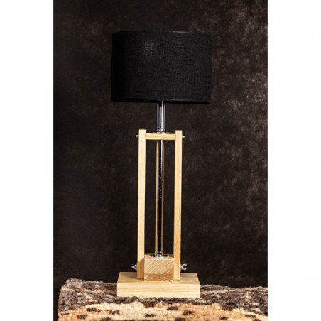 Lampa CLASSIC GABINETOWA NATURAL /HANDMADE/BLACK