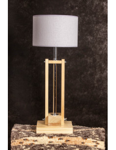 Lampa CLASSIC GABINETOWA NATURAL /HANDMADE/GRAY 2