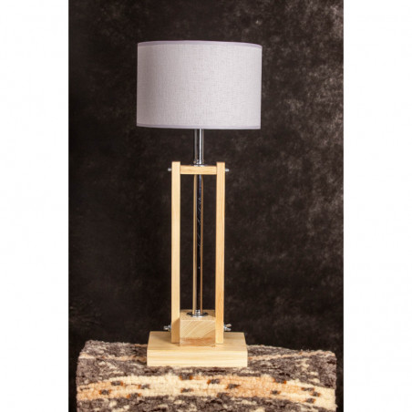 Lampa CLASSIC GABINETOWA NATURAL /HANDMADE/GRAY