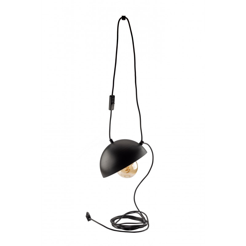 LAMPA WISZĄCA EYE/BLACK/ Z WTYCZKĄ