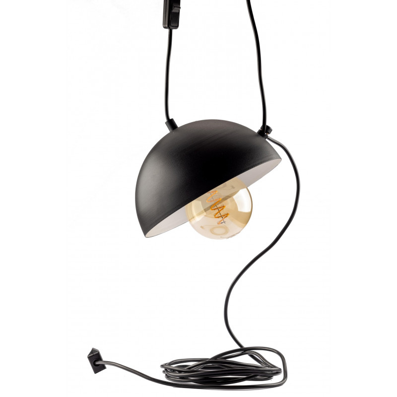 LAMPA WISZĄCA EYE/BLACK/ Z WTYCZKĄ