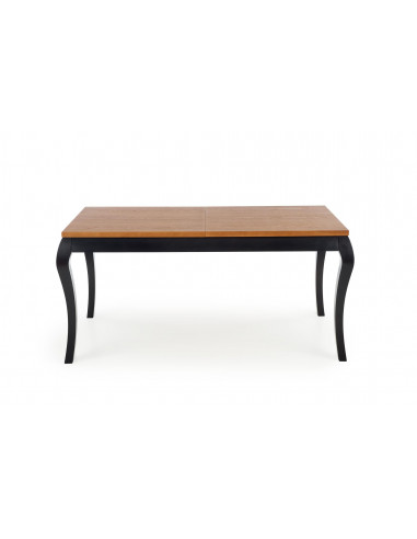 WINDSOR stół rozkładany 160-240x90x76 cm kolor ciemny dąb/czarny (2p 1szt)
