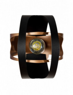 SELENA Kinkiet - CZARNY/MIEDŹ 2