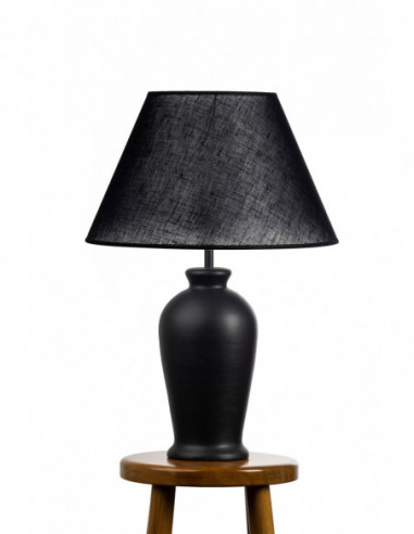 Lampa ceramiczna ERIS w kolorze czarnym /HAND...