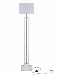 Lampa podłogowa CLASSIC SHABBY CHIC/AB. biały /HANDMADE/