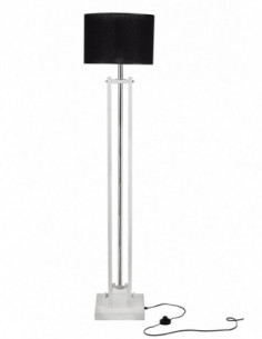 Lampa podłogowa CLASSIC SHABBY CHIC/AB.czarny /HANDMADE/