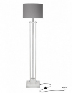 Lampa podłogowa CLASSIC SHABBY CHIC/AB.szary /HANDMADE/