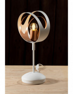 Lampa Stołowa SELENA w kolorze biało-miedzianym 2