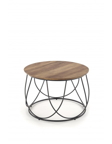 NUBIRA ława stelaż - czarny, blat - orzechowy (1p 1szt)