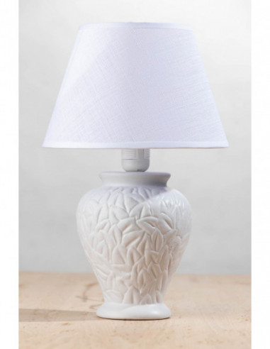 LAMPA CERAMICZNA CASA-BLANCA / AB.BIAŁY /HANDMADE