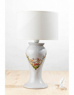 LAMPA CERAMICZNA BIKE /AB.ECRU/HANDMADE