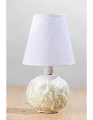 LAMPKA CERAMICZNA - TWIG BIAŁO-MIĘTOWA /HANDMADE/