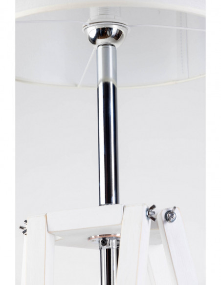 Lampa LOFTOWA podłogowa LOFT SCANDIA ABAŻUR BIAŁY/HANDMADE/