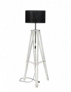 Lampa LOFTOWA podłogowa LOFT SCANDIA ABAŻUR CZARNY/HANDMADE/