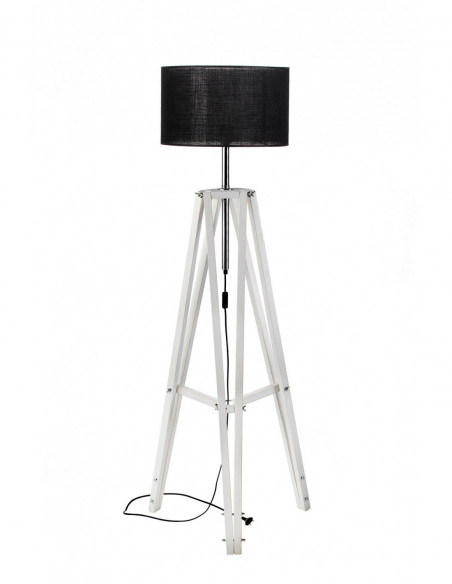 Lampa LOFTOWA podłogowa LOFT SCANDIA ABAŻUR CZARNY/HANDMADE/