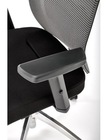 NAZZARO Fotel Gabinetowy Popiel/Czarny Komfort i Nowoczesny Design