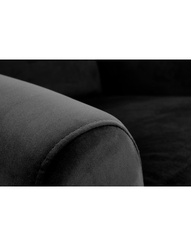 DOMI Fotel Rozkładany Czarny Velvet - Praktyczność i Styl w Salonie