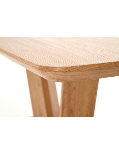 ELVINO Stół Rozkładany MDF Dąb Złoty/Czarny 160-220cm - Styl i Klasa
