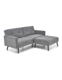 CORNELIUS sofa rozkładana z funkcją narożnika popiel  | Artystyczny Akcent