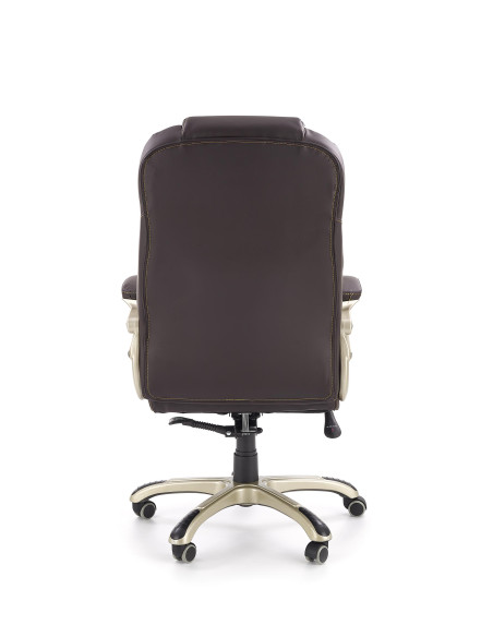 ACCORD Fotel Gabinetowy Ciemny Brąz Eco Skóra - Elegancja w Biurze