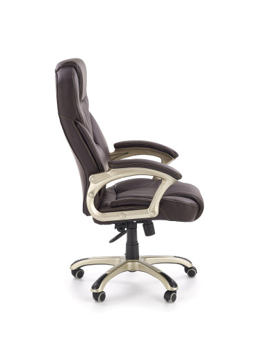 ACCORD Fotel Gabinetowy Ciemny Brąz Eco Skóra - Elegancja w Biurze