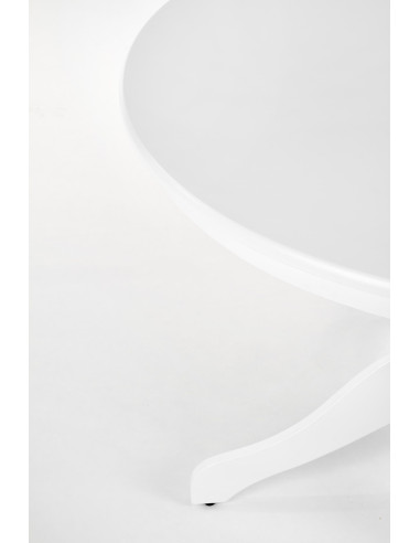 FONOS Stół Okrągły Biały Fi106 cm Drewno Lite - Design i Wygoda