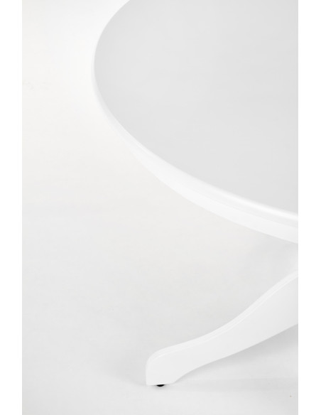 FONOS Stół Okrągły Biały Fi106 cm Drewno Lite - Design i Wygoda