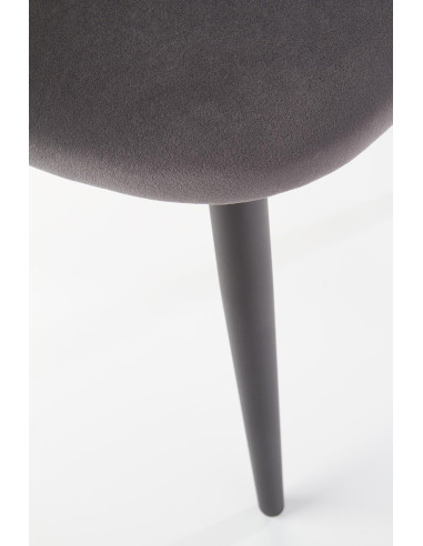 JALO Krzesło VELVET Popielate - Delikatność i Styl