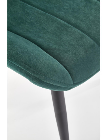 DUNO Krzesło Pikowane Ciemnozielony - Elegancja i Styl