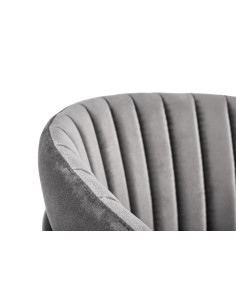 DEVO Krzesło Velvet Popielate - Stylowa Elegancja i Komfort 2