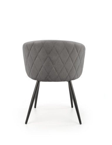 OLIVO Krzesło Velvet Popielate - Komfort i Nowoczesny Design w Jadalni