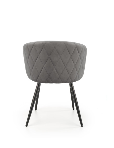 OLIVO Krzesło Velvet Popielate - Komfort i Nowoczesny Design w Jadalni