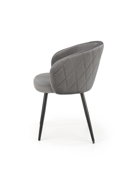 OLIVO Krzesło Velvet Popielate - Komfort i Nowoczesny Design w Jadalni