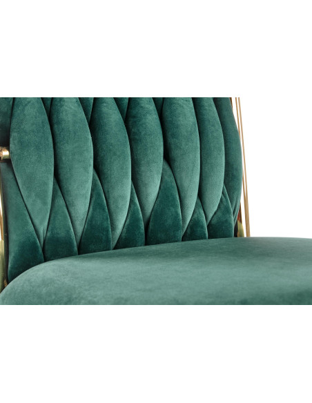 NERINA Krzesło Velvet Ciemny Zielony/Złoty - Elegancja i Prestiż