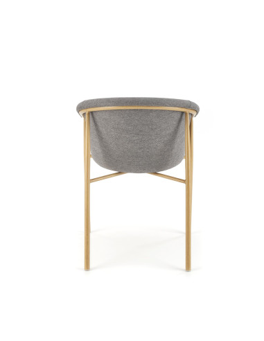 TALENTO Krzesło Popielate Tkanina/Stal - Elegancja i Styl