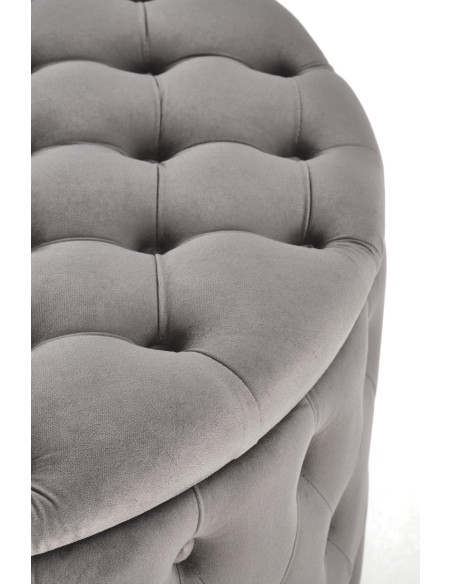 NUNEZ pufa popielaty  | Domowe Inspiracje