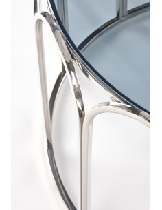 UNISON Ława Okrągła Fi81cm Dymione Szkło - Luksus i Nowoczesność 2