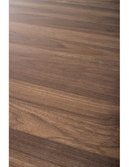 LORMO Stół Okrągły Fi90cm Orzech/Czarny - Stylowy i Funkcjonalny