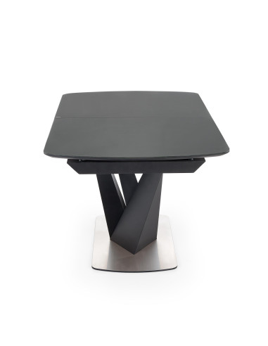 CESARIA Stół Rozkładany 160-200cm Ciemny Popiel/Czarny - Elegancja i Styl