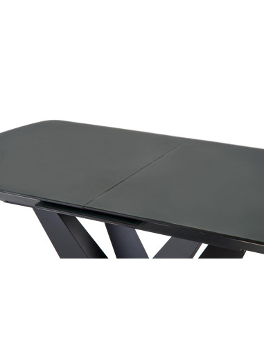 CESARIA Stół Rozkładany 160-200cm Ciemny Popiel/Czarny - Elegancja i Styl