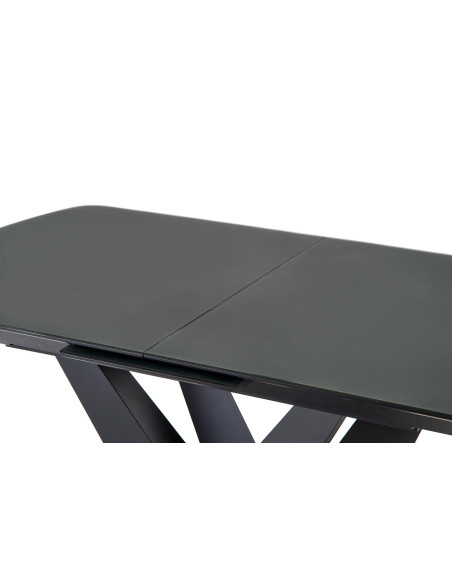 CESARIA Stół Rozkładany 160-200cm Ciemny Popiel/Czarny - Elegancja i Styl