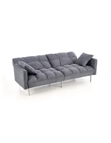 RUPERT Sofa Rozkładana Popielata z Poduszkami - Komfort i Wielofunkcyjność
