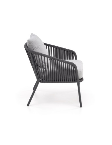 CORACCO Zestaw Ogrodowy, Sofa+Fotele+Ława - Elegancja na Zewnątrz