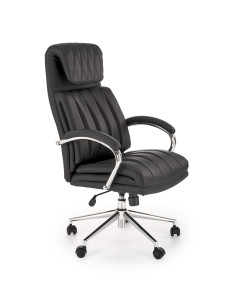 ROMANO fotel gabinetowy czarny  | Designerska Perfekcja