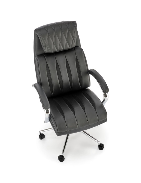 ROMANO fotel gabinetowy czarny  | Designerska Perfekcja