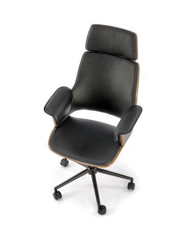 JUVANO Fotel Orzechowy/Czarny, Mechanizm TILT - Komfort i Design
