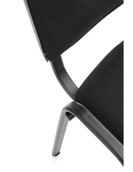 DOROTHY Krzesło Czarny Stal Lakierowana - Klasyczna Elegancja